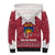Latvia Sherpa Hoodie with National Coat of Arms and Knit Pattern – Three Stars One Heart Design