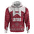 Latvia Zip Hoodie with National Coat of Arms and Knit Pattern – Three Stars One Heart Design
