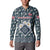 Latvia Button Sweatshirt with Margrietina Daisy and Ethnic Pattern – Latvia in Bloom Floral Design