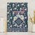 Latvia Canvas Wall Art with Margrietina Daisy and Ethnic Pattern – Latvia in Bloom Floral Design