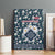 Latvia Canvas Wall Art with Margrietina Daisy and Ethnic Pattern – Latvia in Bloom Floral Design
