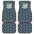 Latvia Car Mats with Margrietina Daisy and Ethnic Pattern – Latvia in Bloom Floral Design