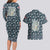 Latvia Couples Matching Long Sleeve Bodycon Dress and Hawaiian Shirt with Margrietina Daisy and Ethnic Pattern – Latvia in Bloom Floral Design