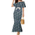 Latvia Family Matching Mermaid Dress and Hawaiian Shirt with Margrietina Daisy and Ethnic Pattern – Latvia in Bloom Floral Design