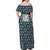 Latvia Family Matching Off Shoulder Maxi Dress and Hawaiian Shirt with Margrietina Daisy and Ethnic Pattern – Latvia in Bloom Floral Design