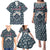 Latvia Family Matching Puletasi and Hawaiian Shirt with Margrietina Daisy and Ethnic Pattern – Latvia in Bloom Floral Design