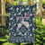 Latvia Garden Flag with Margrietina Daisy and Ethnic Pattern – Latvia in Bloom Floral Design