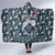 Latvia Hooded Blanket with Margrietina Daisy and Ethnic Pattern – Latvia in Bloom Floral Design
