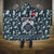 Latvia Hooded Blanket with Margrietina Daisy and Ethnic Pattern – Latvia in Bloom Floral Design