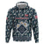 Latvia Hoodie with Margrietina Daisy and Ethnic Pattern – Latvia in Bloom Floral Design