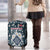 Latvia Luggage Cover with Margrietina Daisy and Ethnic Pattern – Latvia in Bloom Floral Design