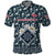 Latvia Polo Shirt with Margrietina Daisy and Ethnic Pattern – Latvia in Bloom Floral Design