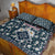 Latvia Quilt Bed Set with Margrietina Daisy and Ethnic Pattern – Latvia in Bloom Floral Design