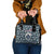 Latvia Shoulder Handbag with Margrietina Daisy and Ethnic Pattern – Latvia in Bloom Floral Design