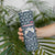 Latvia Skinny Tumbler with Margrietina Daisy and Ethnic Pattern – Latvia in Bloom Floral Design