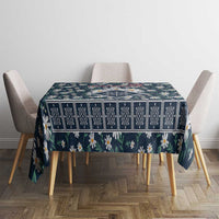 Latvia Tablecloth with Margrietina Daisy and Ethnic Pattern – Latvia in Bloom Floral Design