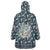 Latvia Wearable Blanket Hoodie with Margrietina Daisy and Ethnic Pattern – Latvia in Bloom Floral Design