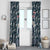 Latvia Window Curtain with Margrietina Daisy and Ethnic Pattern – Latvia in Bloom Floral Design