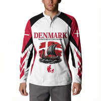 Personalized Denmark Viking Heritage Button Sweatshirt Nordic Nyhavn Cityscape With Grunge Flag And Longship Art
