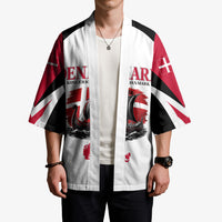 Personalized Denmark Viking Heritage Kimono Nordic Nyhavn Cityscape With Grunge Flag And Longship Art