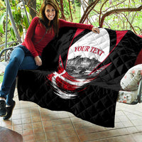 Personalized Denmark Viking Heritage Quilt Nordic Nyhavn Cityscape With Grunge Flag And Longship Art