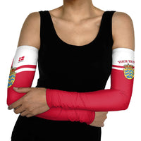 Personalized Denmark Coat Of Arms Arm Sleeves Danish Flag Heritage Graphic With Crown Symbolism