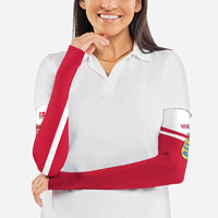 Personalized Denmark Coat Of Arms Arm Sleeves Danish Flag Heritage Graphic With Crown Symbolism