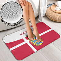 Personalized Denmark Coat Of Arms Bathroom Set Danish Flag Heritage Graphic With Crown Symbolism