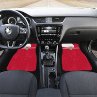 Personalized Denmark Coat Of Arms Car Mats Danish Flag Heritage Graphic With Crown Symbolism