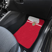 Personalized Denmark Coat Of Arms Car Mats Danish Flag Heritage Graphic With Crown Symbolism