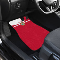 Personalized Denmark Coat Of Arms Car Mats Danish Flag Heritage Graphic With Crown Symbolism