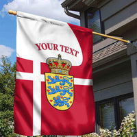 Personalized Denmark Coat Of Arms Garden Flag Danish Flag Heritage Graphic With Crown Symbolism