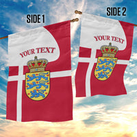 Personalized Denmark Coat Of Arms Garden Flag Danish Flag Heritage Graphic With Crown Symbolism