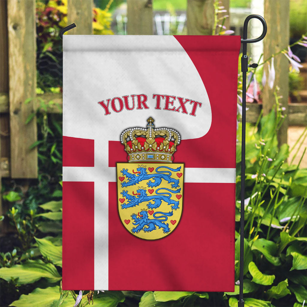 Personalized Denmark Coat Of Arms Garden Flag Danish Flag Heritage Graphic With Crown Symbolism