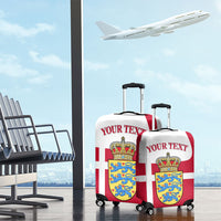 Personalized Denmark Coat Of Arms Luggage Cover Danish Flag Heritage Graphic With Crown Symbolism