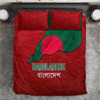 Bangladesh Bedding Set with National Flag Design and Bengali Script