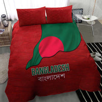 Bangladesh Bedding Set with National Flag Design and Bengali Script