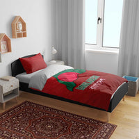 Bangladesh Bedding Set with National Flag Design and Bengali Script