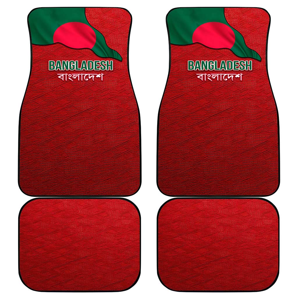 Bangladesh Car Mats with National Flag Design and Bengali Script