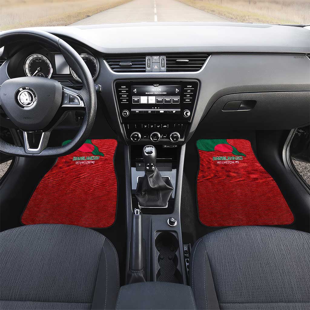 Bangladesh Car Mats with National Flag Design and Bengali Script