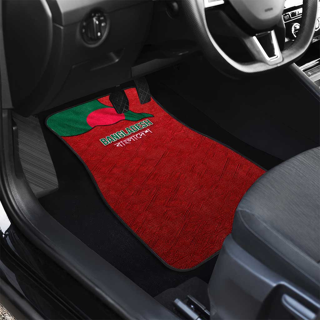 Bangladesh Car Mats with National Flag Design and Bengali Script