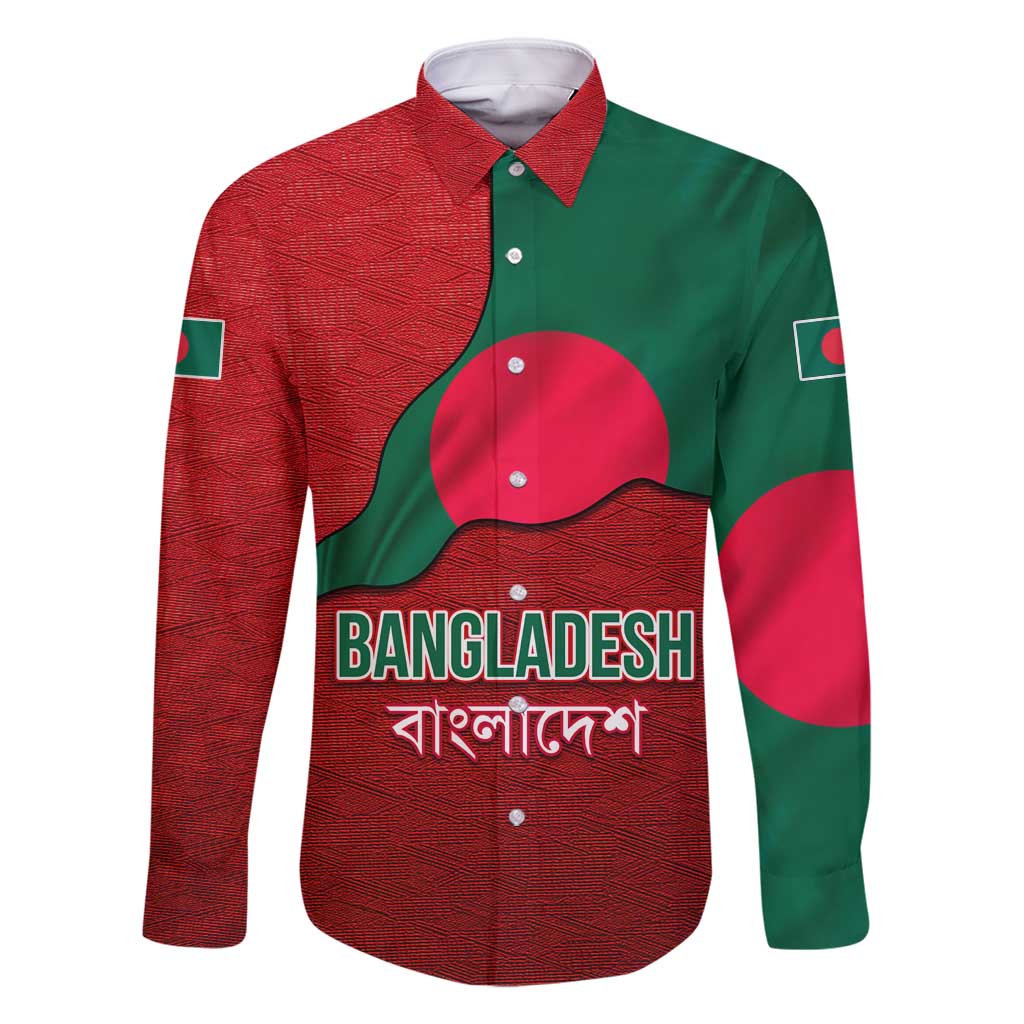 Bangladesh Family Matching Summer Maxi Dress and Hawaiian Shirt with National Flag Design and Bengali Script