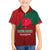 Bangladesh Family Matching Summer Maxi Dress and Hawaiian Shirt with National Flag Design and Bengali Script
