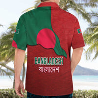 Bangladesh Hawaiian Shirt with National Flag Design and Bengali Script