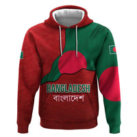 Bangladesh Hoodie with National Flag Design and Bengali Script