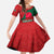 Bangladesh Kid Short Sleeve Dress with National Flag Design and Bengali Script