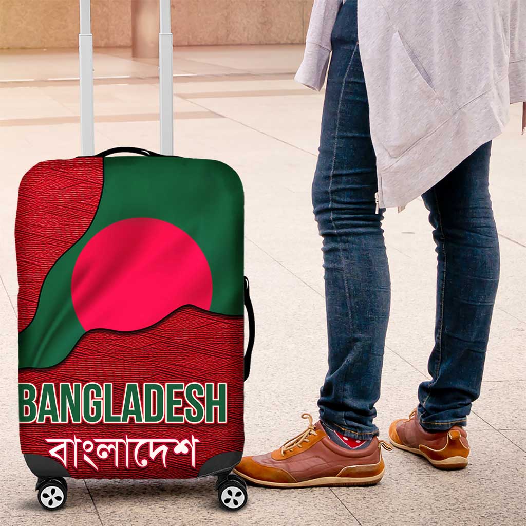 Bangladesh Luggage Cover with National Flag Design and Bengali Script