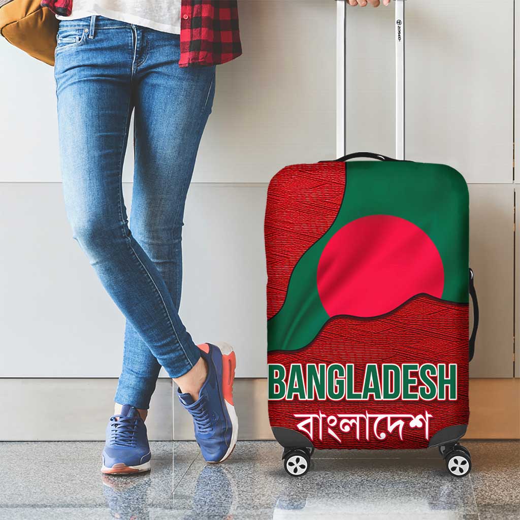 Bangladesh Luggage Cover with National Flag Design and Bengali Script