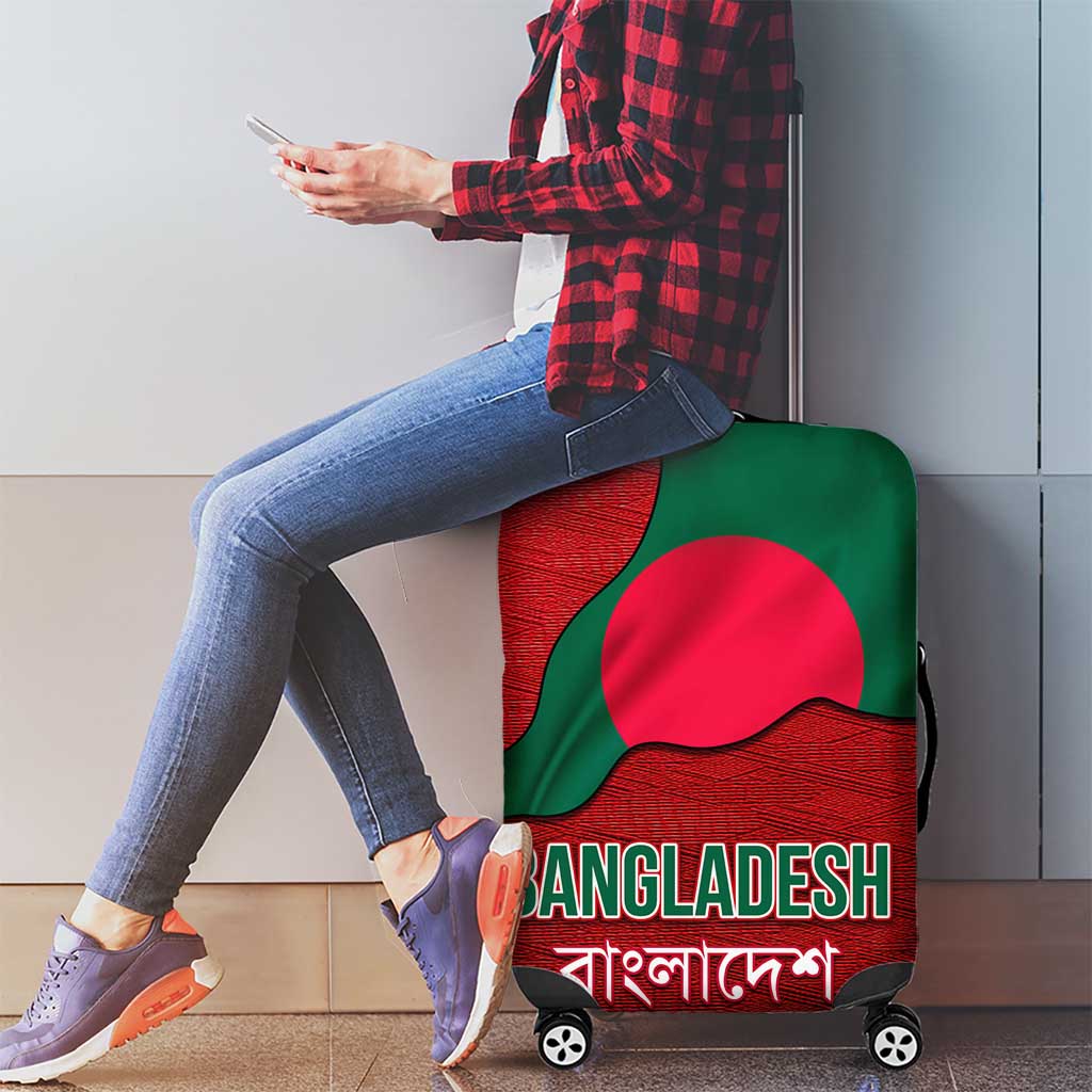 Bangladesh Luggage Cover with National Flag Design and Bengali Script
