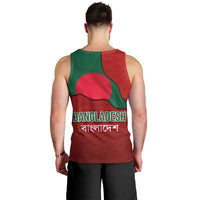 Bangladesh Men Tank Top with National Flag Design and Bengali Script